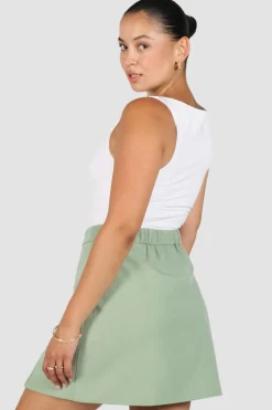 Fayt Skirts | ANA SKIRT SAGE GREEN