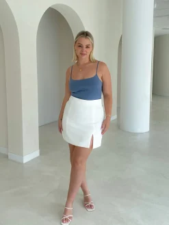 Fayt Skirts | ANA SKIRT WHITE