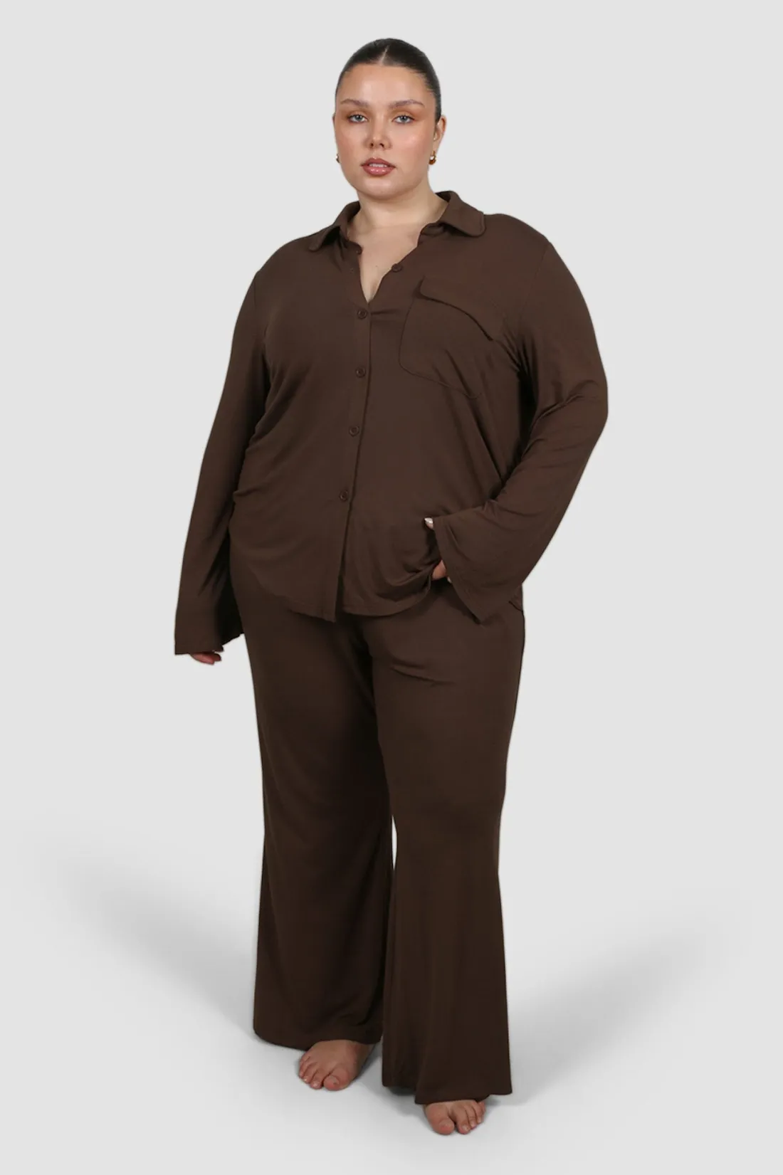 Fayt Sets | BUTTERY SLEEP PANT ESPRESSO