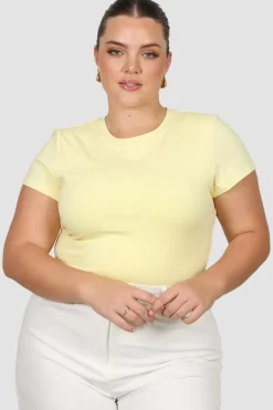 Fayt Tops | BUTTERY TEE LEMON
