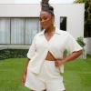Fayt Shorts | CAPRI WAFFLE SHORTS OASIS