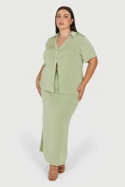 Fayt Tops | CHELSEA FULL LENGTH TOP SOFT GREEN