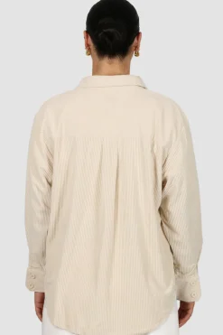 Fayt Tops | Jackets, Knits & Coats | COLTER CORDUROY SHIRT VANILLA