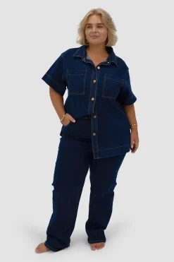 Fayt Denim | Jeans | COMO DENIM SHIRT MIDNIGHT BLUE