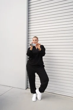 Fayt Sets | CUFF SWEATPANT BLACK