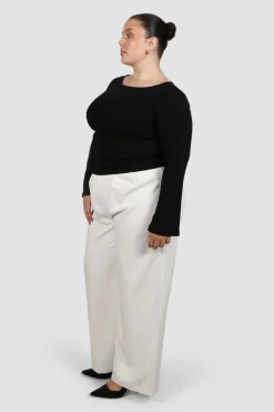 Fayt Tops | Jackets, Knits & Coats | DAKOTA RIBBED TOP BLACK