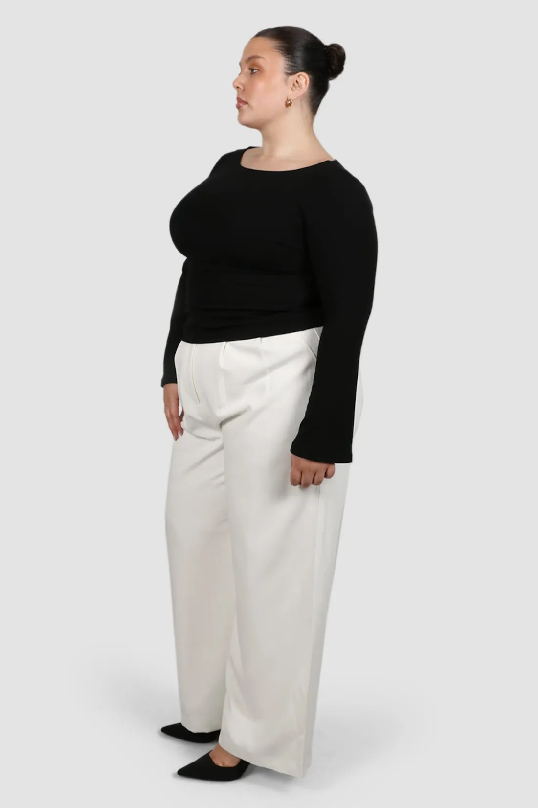Fayt Tops | Jackets, Knits & Coats | DAKOTA RIBBED TOP BLACK