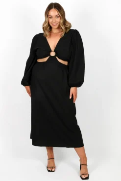 Fayt Dresses | Dresses | DAYTONA LINEN BLEND DRESS BLACK