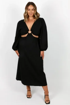 Fayt Dresses | Dresses | DAYTONA LINEN BLEND DRESS BLACK