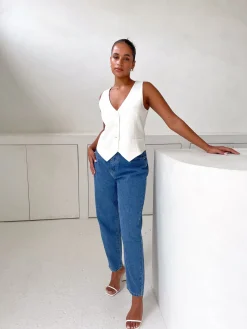Fayt Tops | DIEGO VEST WHITE