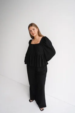 Fayt Tops | Sets | ELARA TOP BLACK