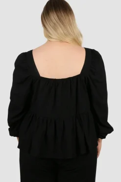 Fayt Tops | Sets | ELARA TOP BLACK
