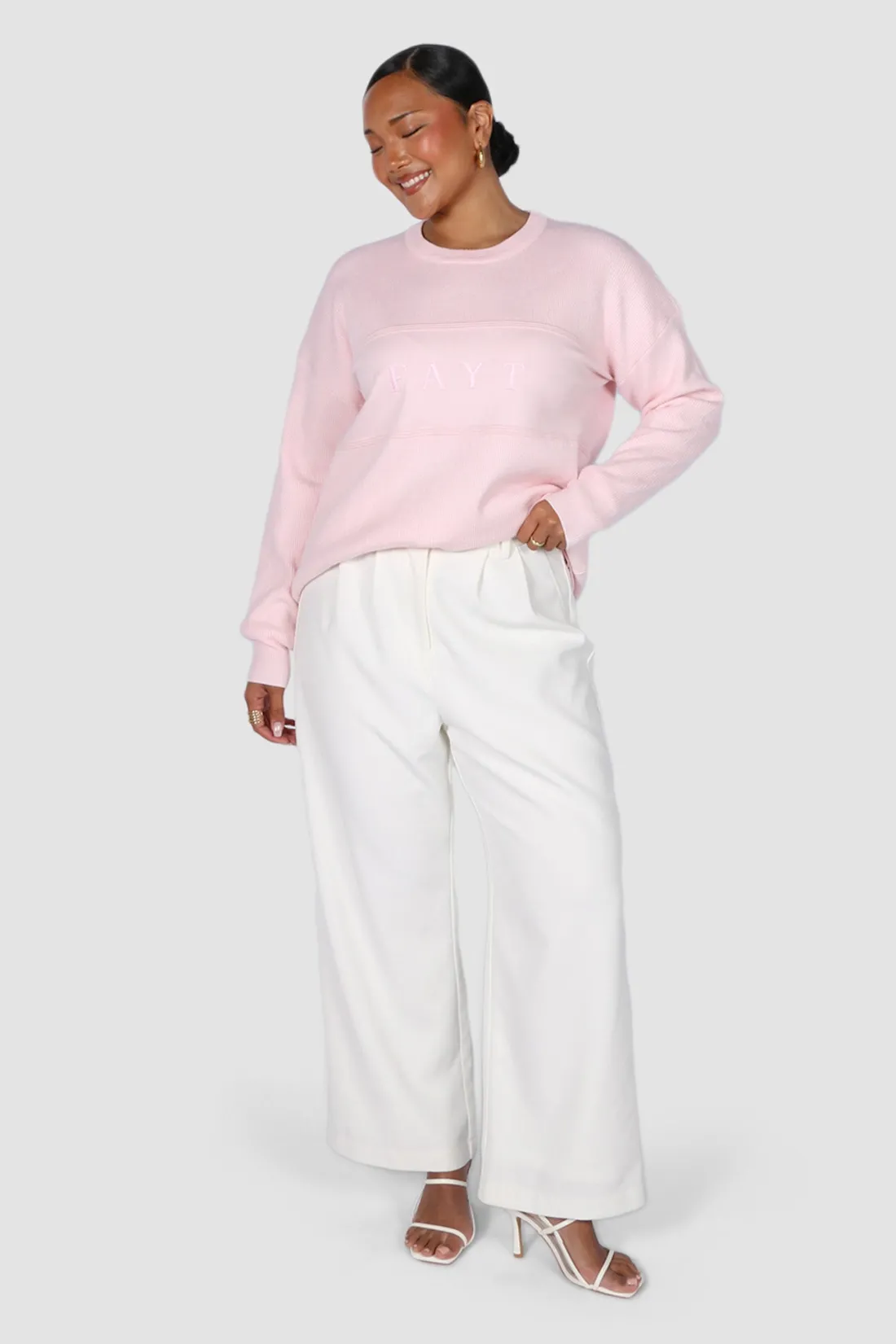 Fayt Tops | Sweaters & Knits | KNIT SWEATER PINK