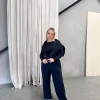 Fayt Sets | FLARE SWEATPANT MIDNIGHT