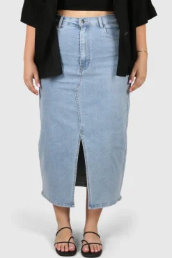 Fayt Denim | Jeans | HUDSON MIDI SKIRT BLUE WASH