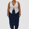 Fayt Denim | Jeans | HUDSON MIDI SKIRT MIDNIGHT BLUE