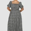 Fayt Dresses | Dresses | ISMAE MAXI DRESS B&W GINGHAM