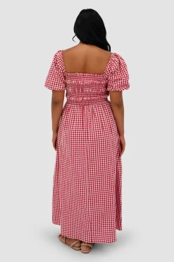 Fayt Dresses | Dresses | ISMAE MAXI DRESS RED GINGHAM