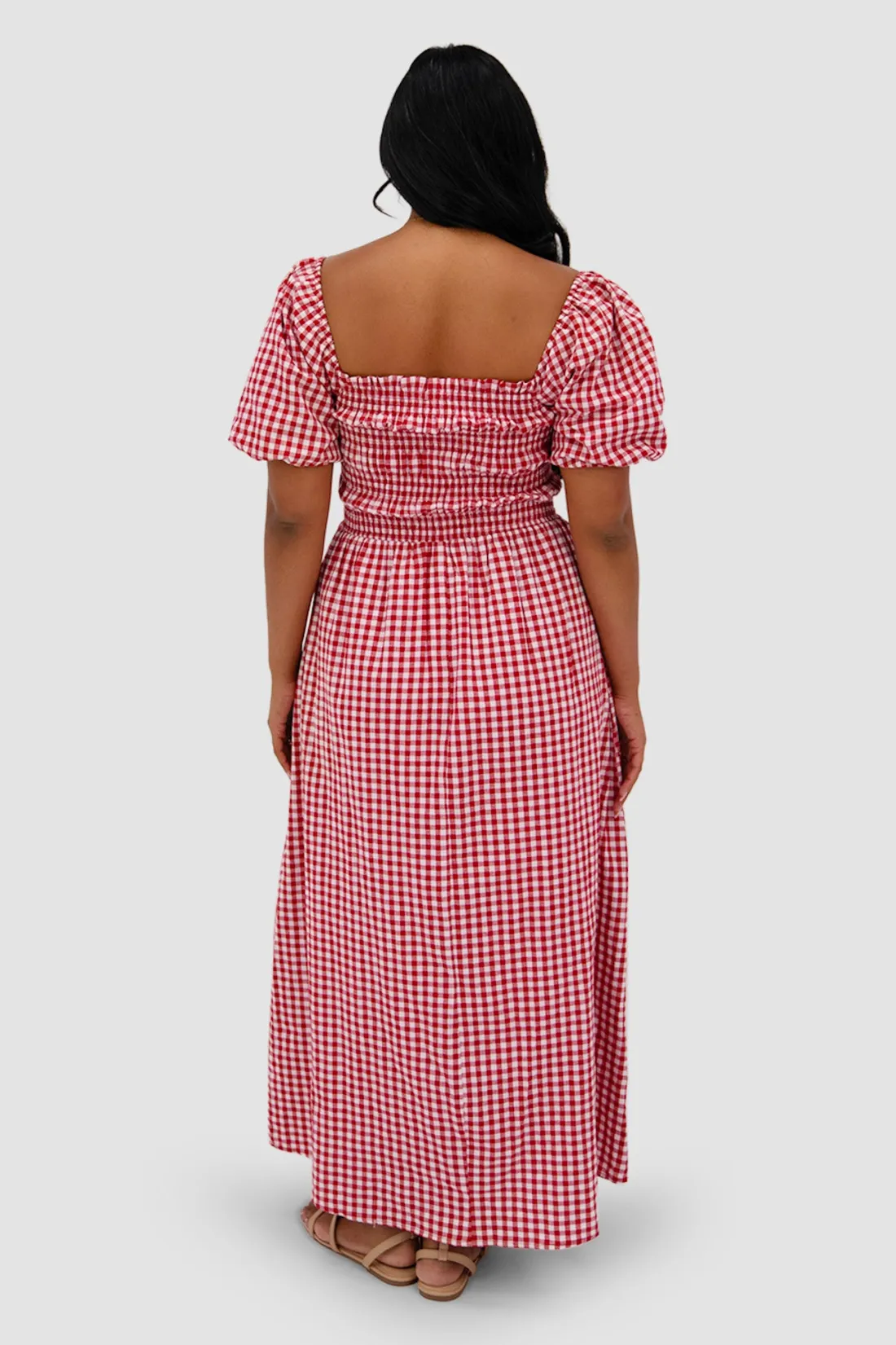 Fayt Dresses | Dresses | ISMAE MAXI DRESS RED GINGHAM