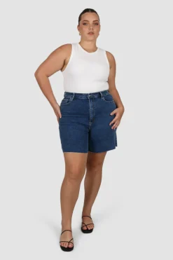 Fayt Denim | Jeans | JAGGER DENIM SHORT DEEP BLUE