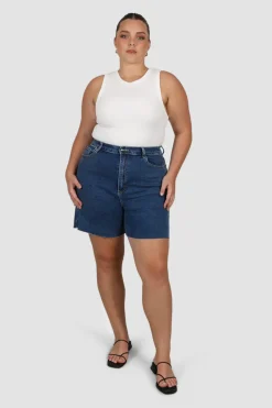 Fayt Denim | Jeans | JAGGER DENIM SHORT DEEP BLUE