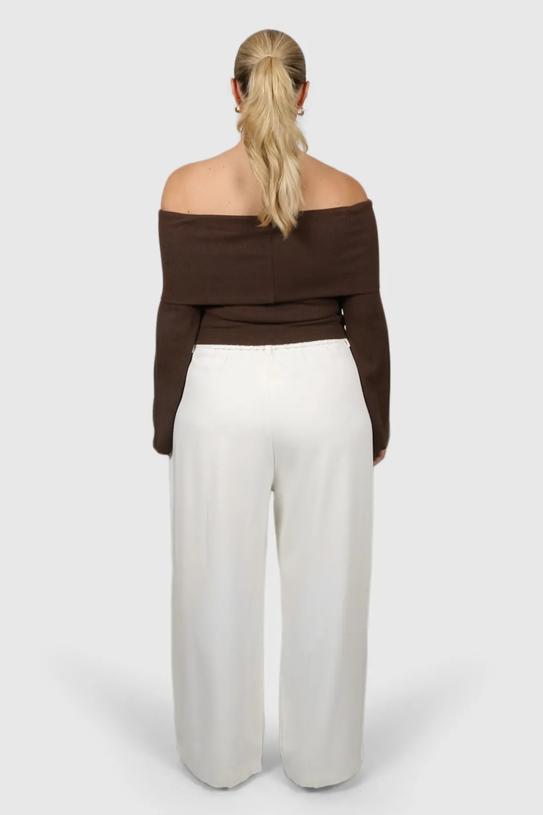 Fayt Tops | Jackets, Knits & Coats | KENDALL TOP CHOCOLATE