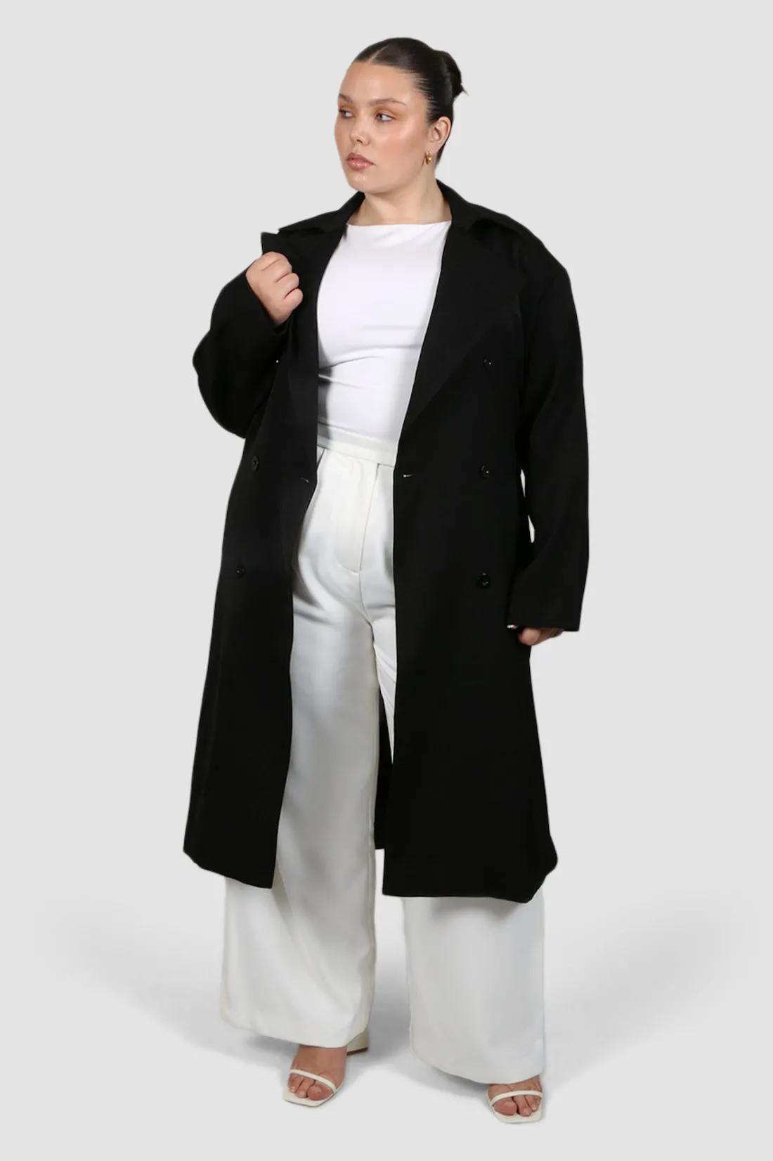 Fayt Jackets, Knits & Coats | LENNOX TRENCH BLACK