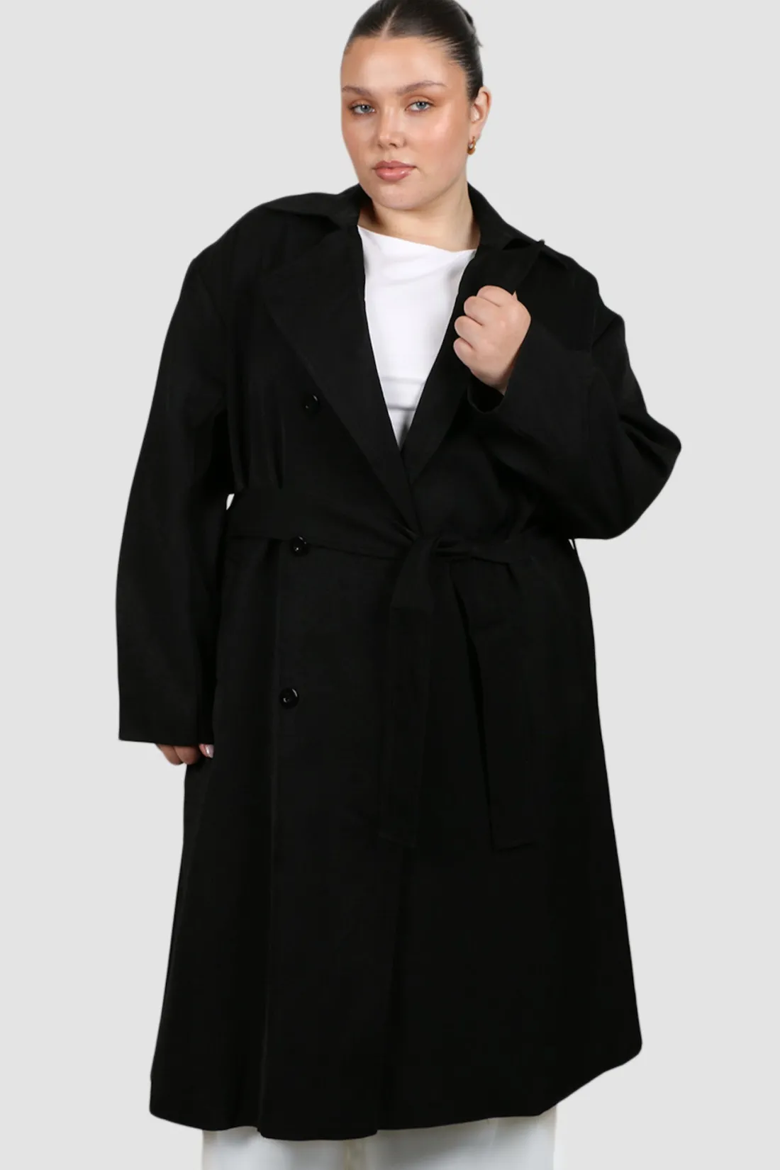 Fayt Jackets, Knits & Coats | LENNOX TRENCH BLACK
