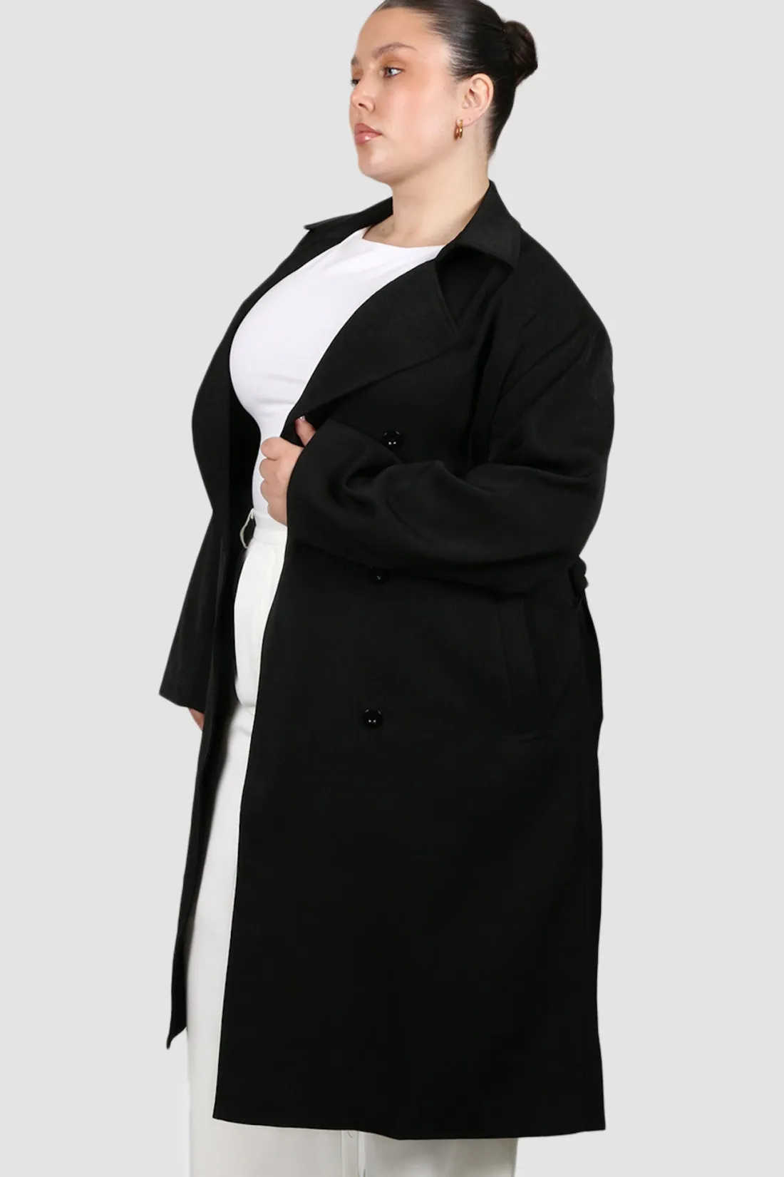 Fayt Jackets, Knits & Coats | LENNOX TRENCH BLACK