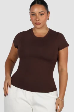 Fayt Tops | LIGHT BUTTERY TEE CHOC