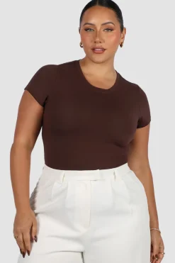 Fayt Tops | LIGHT BUTTERY TEE CHOC