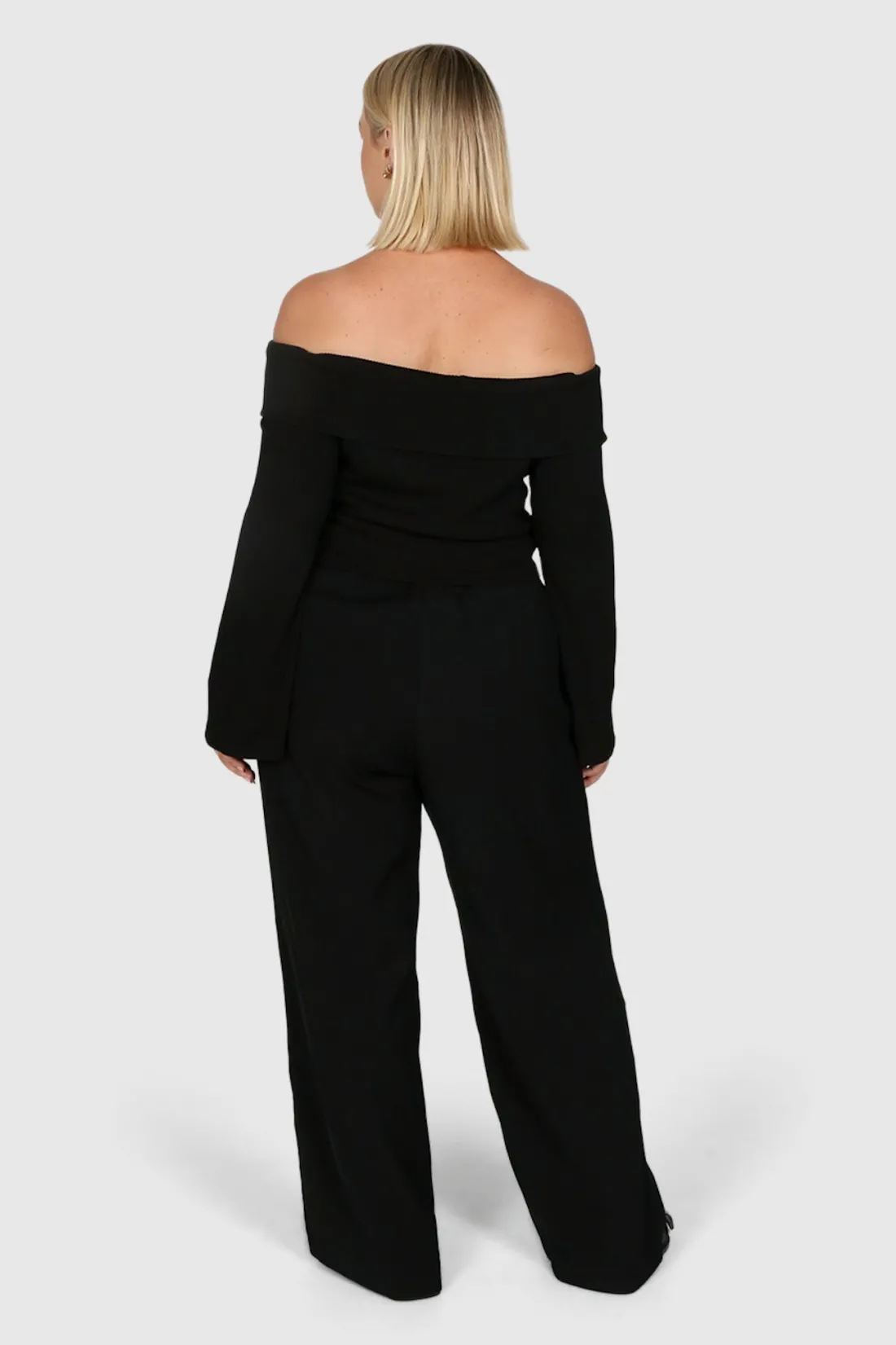 Fayt Tops | LOWEN OFF SHOULDER TOP BLACK