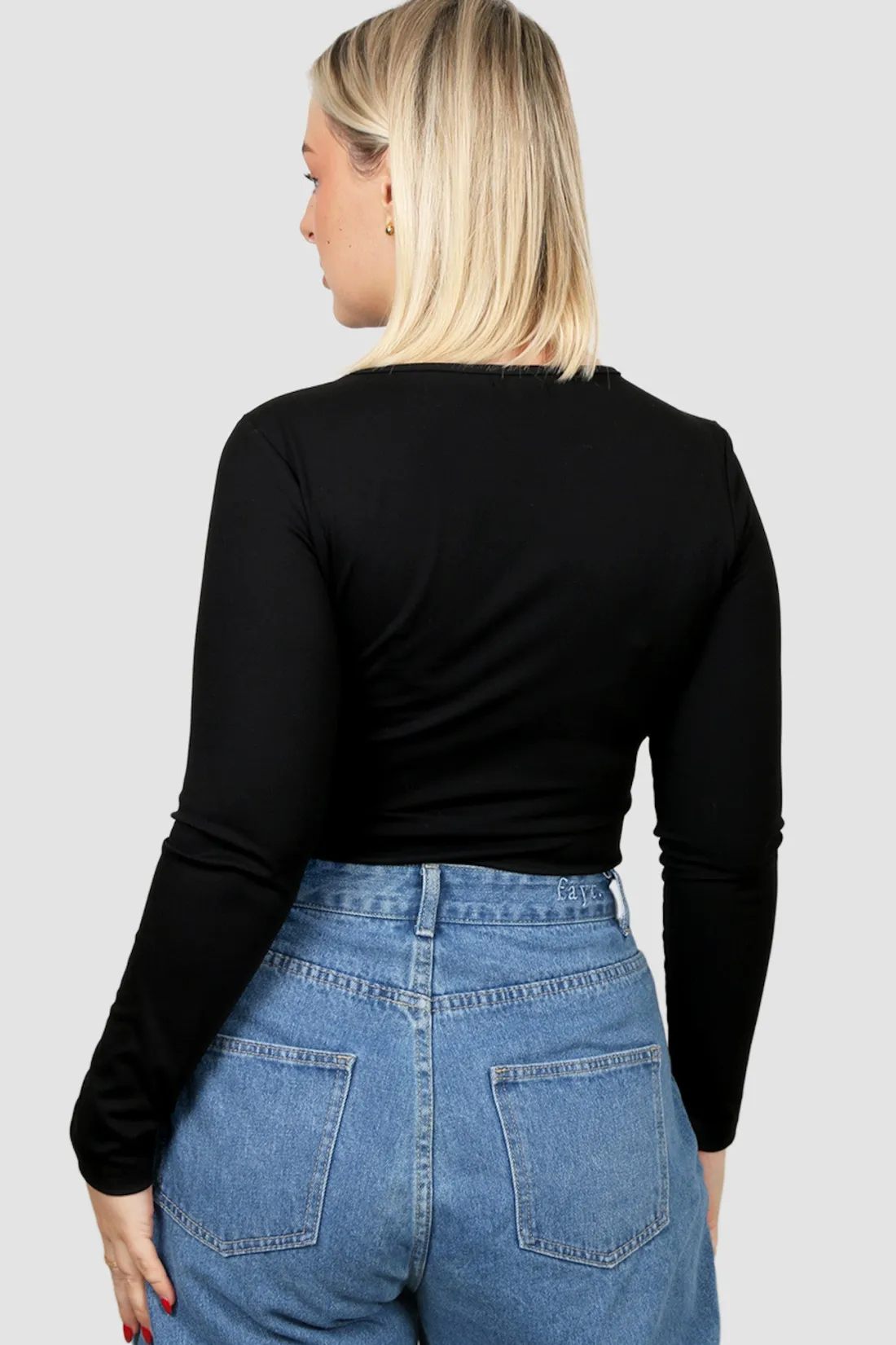 Fayt Tops | L/S BODYSUIT BLACK