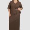 Fayt Skirts | Sets | MARLEY WAFFLE MAXI SKIRT MOCHA