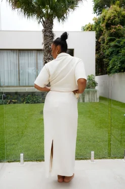 Fayt Skirts | MARLEY WAFFLE MAXI SKIRT OASIS