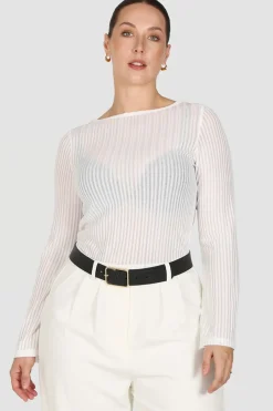 Fayt Tops | MARZA TOP WHITE