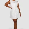 Fayt Dresses | Dresses | MAVEN BUTTON DRESS WHITE