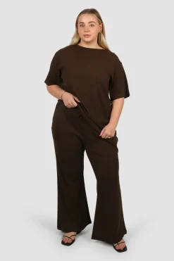 Fayt Tops | Sets | NOLYN RIB TEE ESPRESSO
