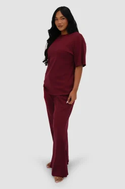 Fayt Tops | Sets | NOLYN RIB TEE WINE