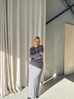Fayt Skirts | Sets | PETRA SKIRT CHARCOAL