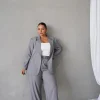 Fayt Tops | Jackets, Knits & Coats | PORSCHA BLAZER LIGHT GREY PINSTRIPE