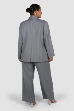 Fayt Tops | Jackets, Knits & Coats | PORSCHA BLAZER LIGHT GREY PINSTRIPE