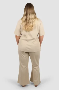 Fayt Sets | RAYLN RIB PANTS VANILLA