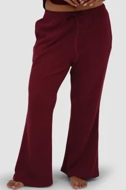 Fayt Sets | RAYLN RIB PANTS WINE