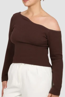 Fayt Tops | Jackets, Knits & Coats | RUMI RIB TOP ESPRESSO
