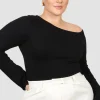 Fayt Tops | Jackets, Knits & Coats | RYLIE KNIT TOP BLACK