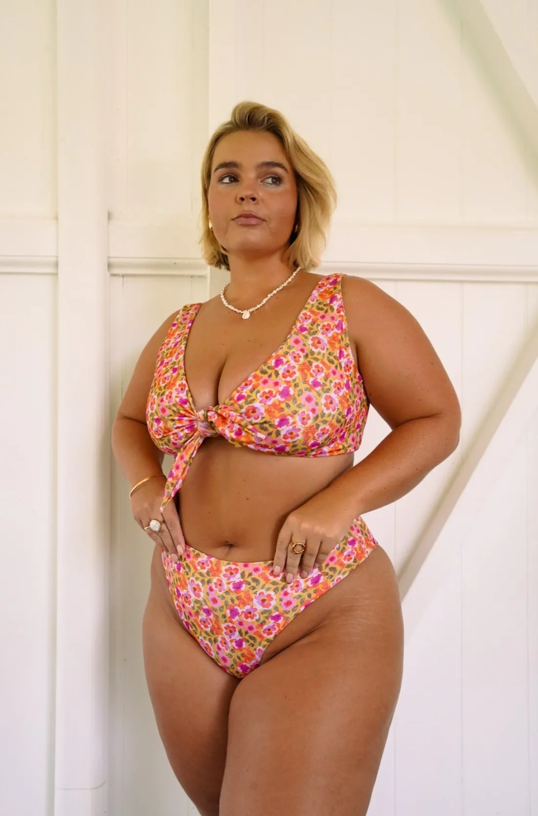 Fayt Swimwear | SANTINO MID RISE BOTTOM FLEUR