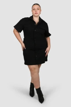 Fayt Dresses | Dresses | SAVEIRA DENIM DRESS BLACKOUT