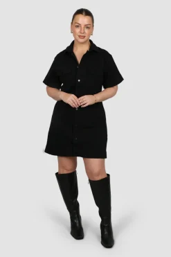 Fayt Dresses | Dresses | SAVEIRA DENIM DRESS BLACKOUT