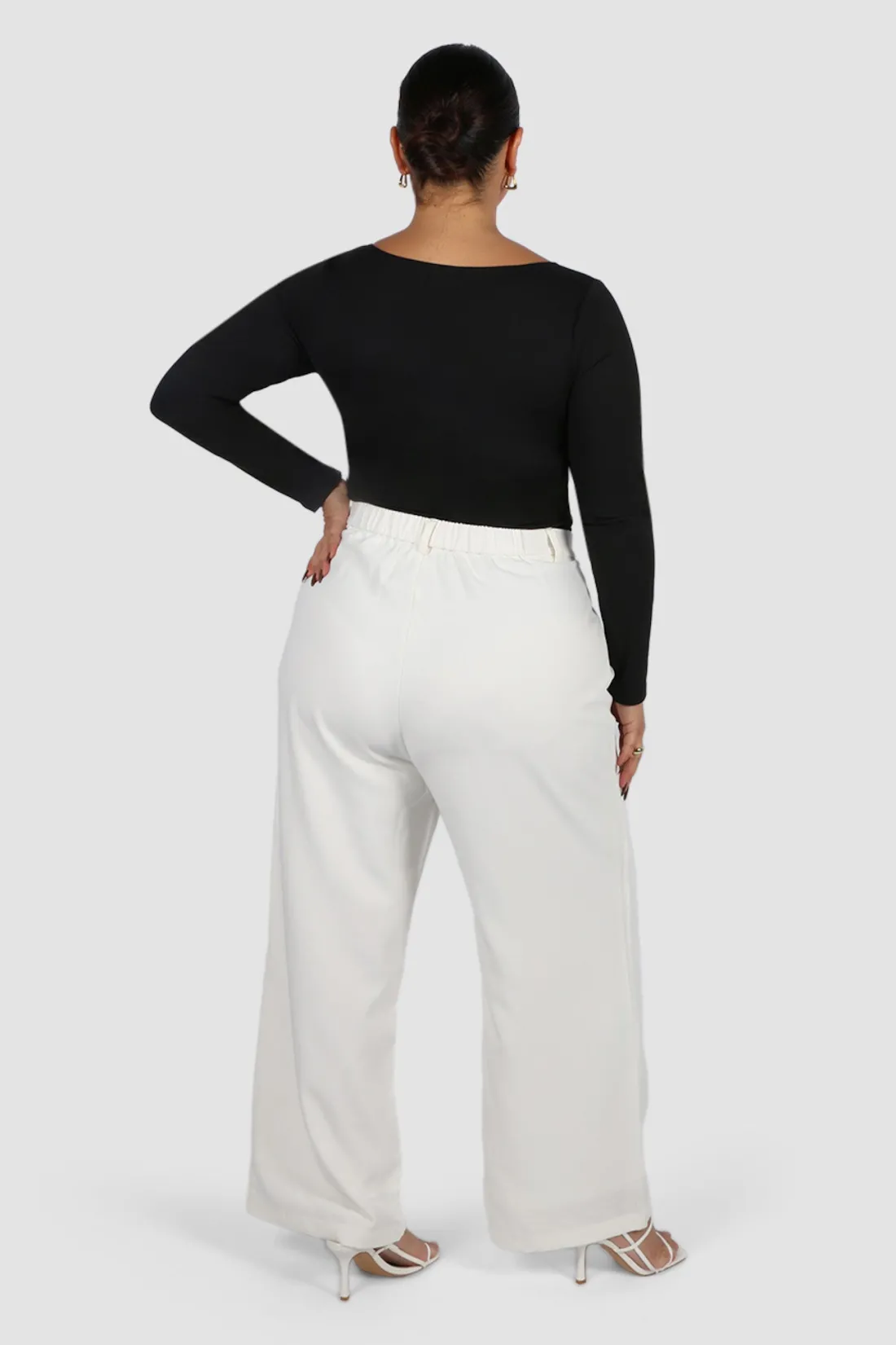 Fayt Tops | SCOOP NECK BODYSUIT BLACK